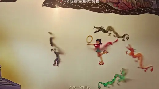 皮影哪吒闹海：传统技艺演绎经典神话，古老艺术重现神魔之战场景